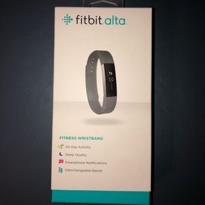 Fitbit Alta, black, extra bands (white and coral)!